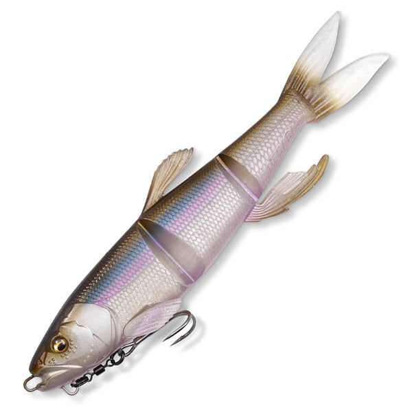 Megabass MAGDRAFT HASU RAVER Length: 7" (178mm) / Weight: 1.1/2oz (approx. 42.5g) Sinking Blue Shad II