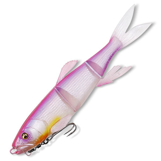 Megabass MAGDRAFT HASU RAVER Length: 7" (178mm) / Weight: 1.1/2oz (approx. 42.5g) Sinking Pink Back Frozen Hasu