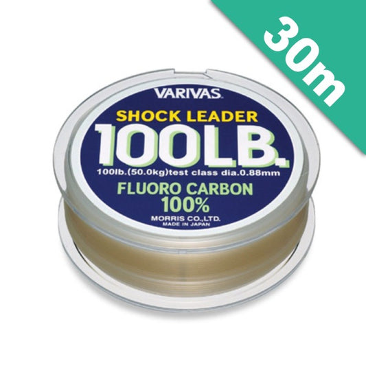 VARIVAS SHOCK LEADER FC #4 (16 lb) - 30m FLUOROCARBON NATURAL