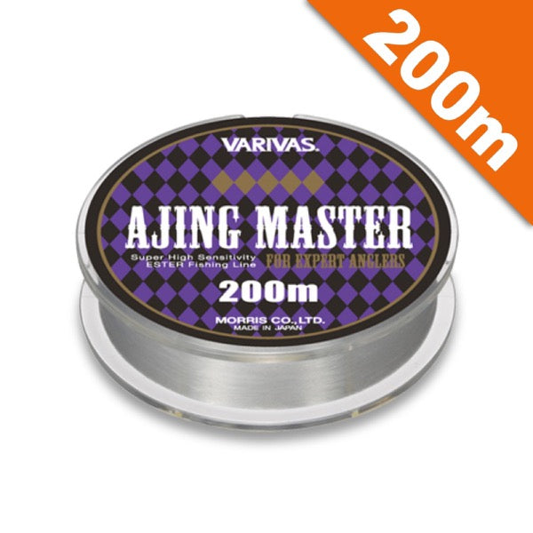 VARIVAS AJING MASTER ESTER #0.2 (1.05 lb) - 200m POLYESTER CLEAR fishing line