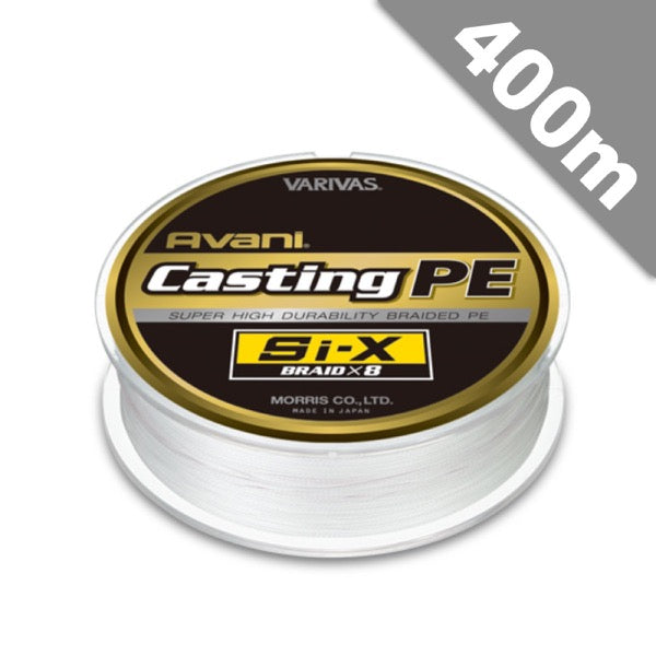 VARIVAS AVANI CASTING PE Si-X #6 (92 lb) - 400m PE WHITE + MARKING fishing line
