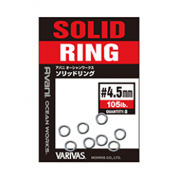VARIVAS AVANI OW SOLID RING 3.0mm (48 lb) (10 pcs/pack) fishing terminal tackle