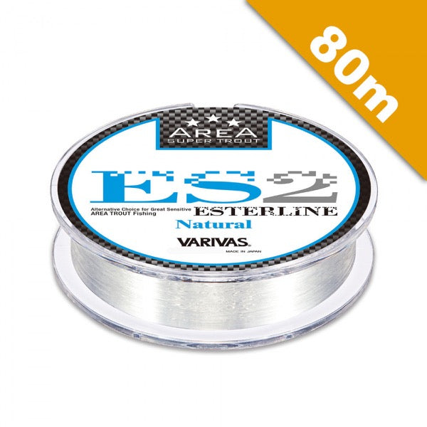 VARIVAS SUPER TROUT AREA ES2 NATURAL #0.4 (2.3 lb) - 80m POLYESTER NATURAL fishing line