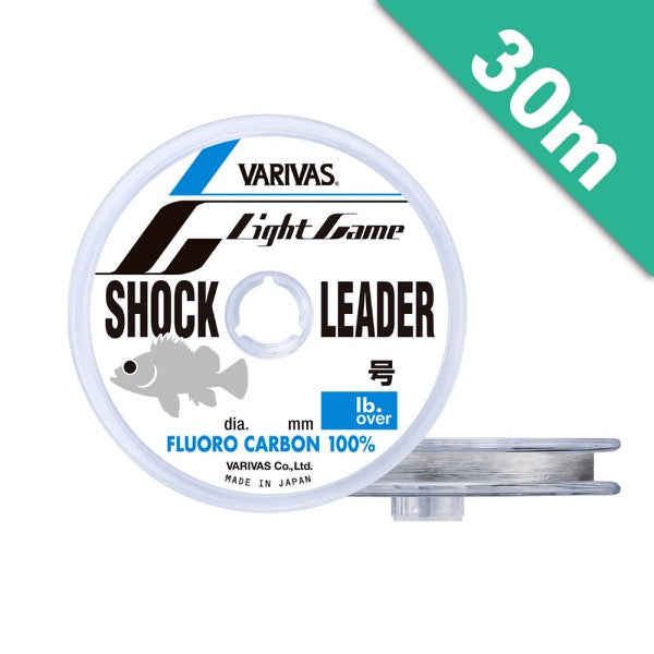 VARIVAS LIGHT GAME SHOCK LEADER #1.5 (6 lb) - 30m FLUOROCARBON NATURAL fishing line