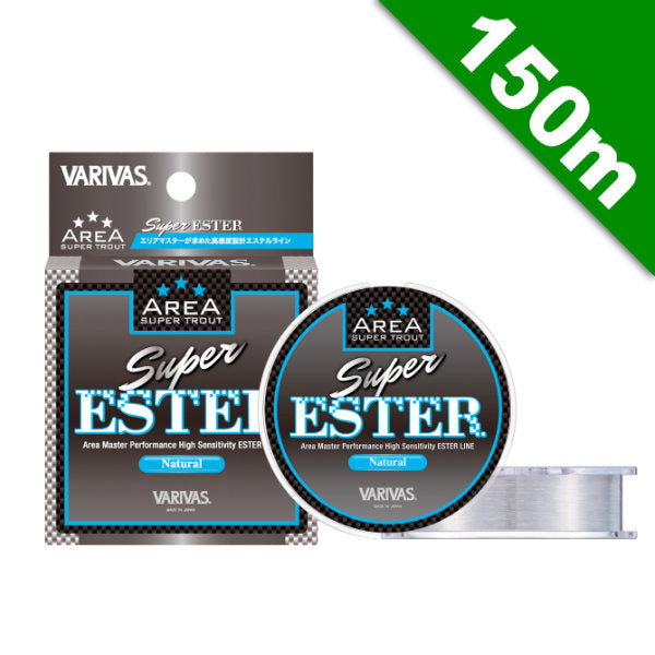 VARIVAS SUPER TROUT AREA SUPER ESTER #0.3 (1.4 lb) - 150m POLYESTER NATURAL fishing line