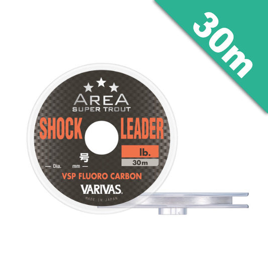 VARIVAS SUPER TROUT AREA SHOCK LEADER VSP #0.4 (2 lb) - 30m FLUOROCARBON NATURAL