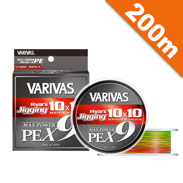 VARIVAS AVANI JIGGING 10x10 MAX POWER PE X9 #0.6 (14 lb) - 200m PE MARKING fishing line