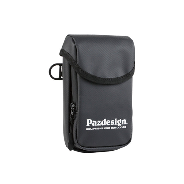 Pazdesign TARPAULIN MOBILE POUCH W100 x H180 x D55mm PAC-319 BLACK WHITE fishing accessory