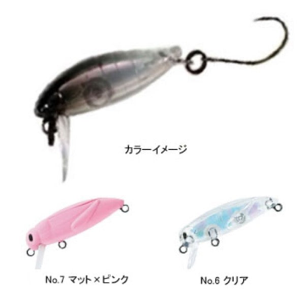 TACKLE HOUSE elfin Mini Cicada F Length: 30mm / Weight: 1.8g Floating No.7 Matte x Pink