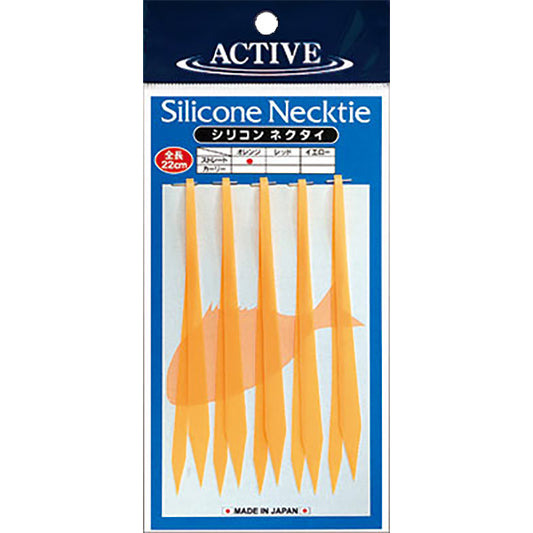 ACTIVE SILICONE NECKTIE STRAIGHT #ORANGE