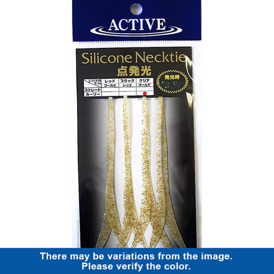 ACTIVE SILICONE NECKTIE TEN HAKKOU CURLY #CLEAR GOLD