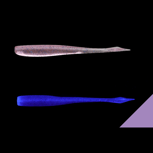 JACKALL DEKAKIBI NAGO 2.5" (8 pcs/pack) TYOU UV CLEAR PINK BLUE FLAKES