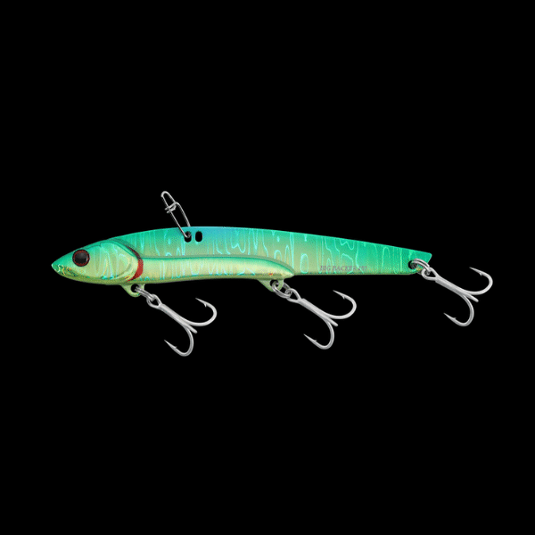 JACKALL BIGBACKER 80 82mm : 25.5g Sinking LIME MAGIC/MAGMA WAVE HL saltwater fishing lure
