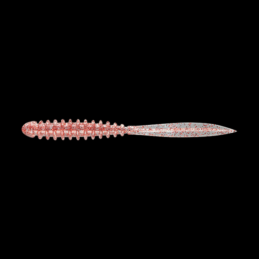 JACKALL PEKERING 2.5" (8 pcs/pack) CLEAR RED FLAKE