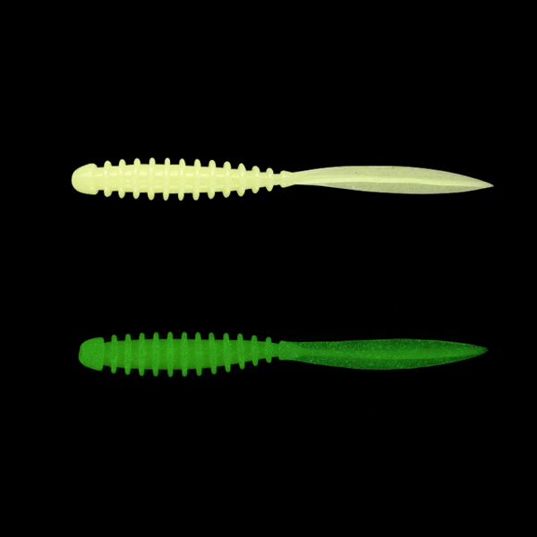 JACKALL PEKERING 2.5" (8 pcs/pack) GLOW CHART saltwater fishing lure