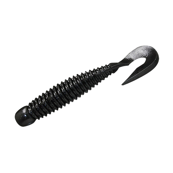 JACKALL WOBBRING 2.5" (6 pcs/pack) SOLID BLACK