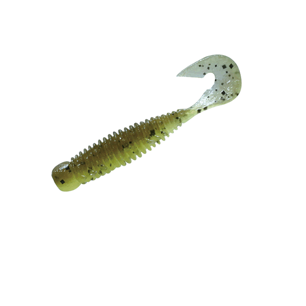 JACKALL WOBBRING 2.5" (6 pcs/pack) GREEN PUMPKIN LIGHT CHARTREUSE