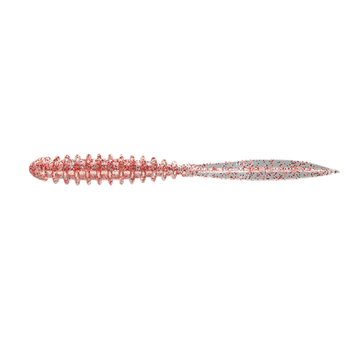 JACKALL PEKERING 3.0" (8 pcs/pack) CLEAR RED FLAKE