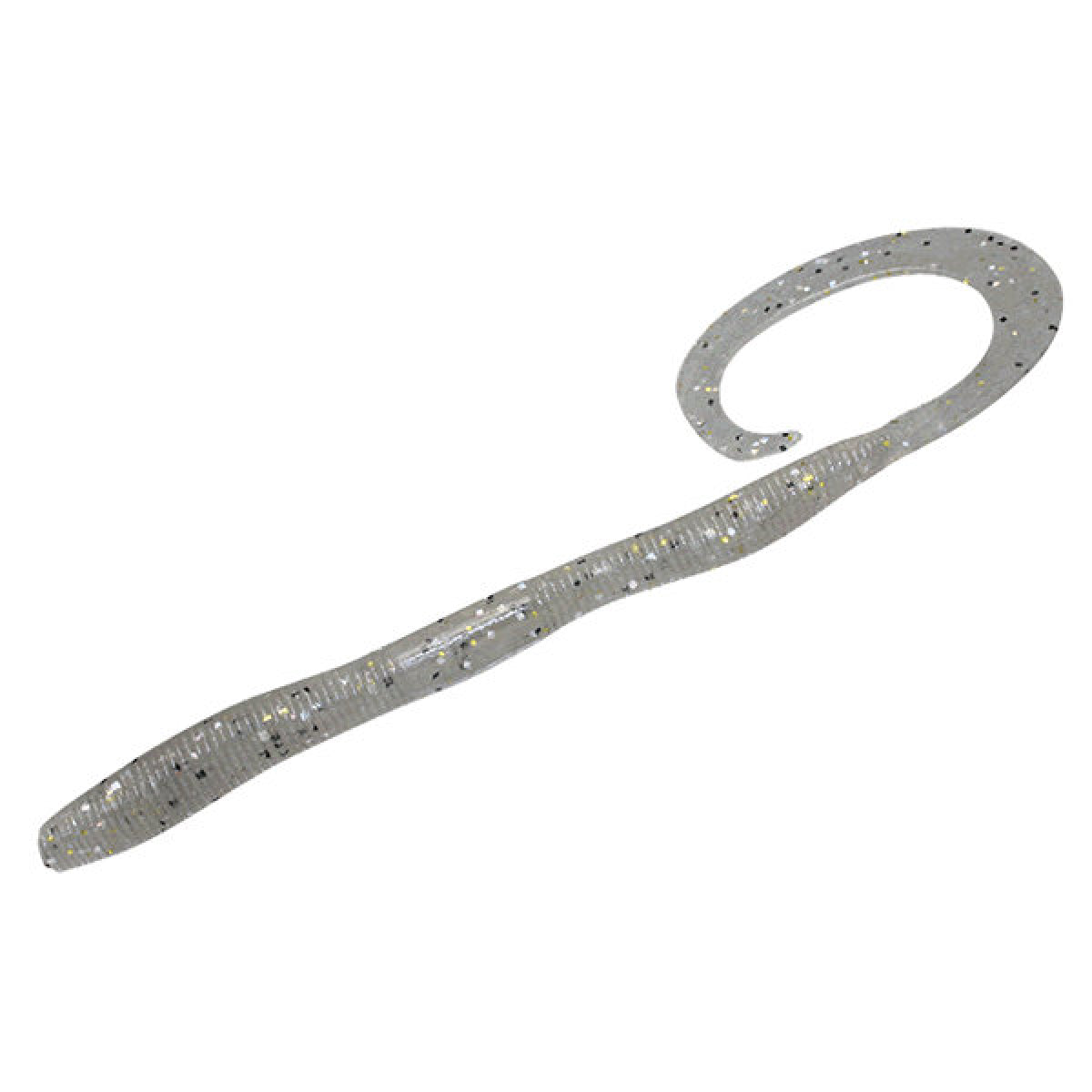 JACKALL FLICK CURLY 4.8" (8 pcs/pack) LIGHT SMOKE SHAD