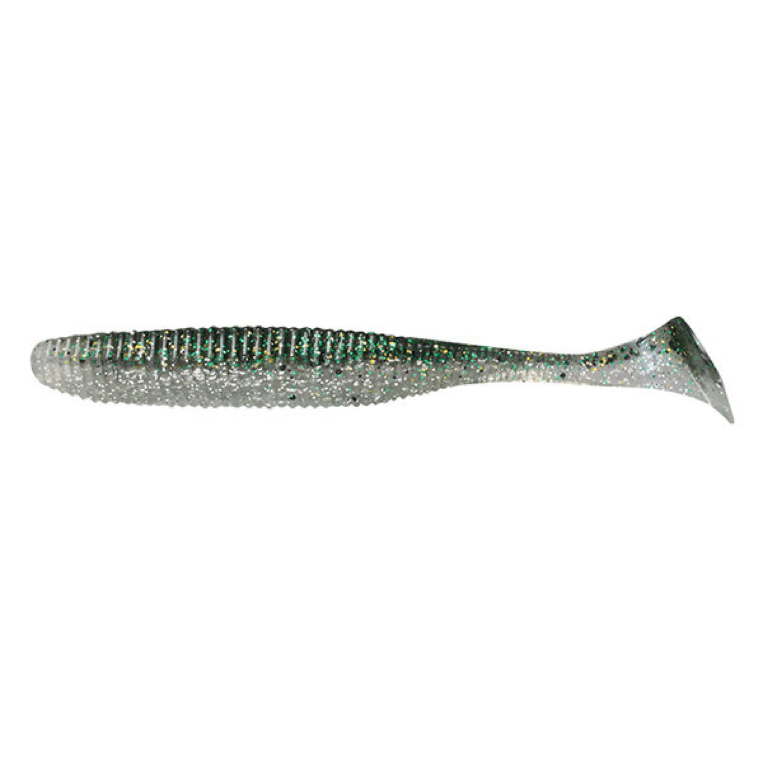 JACKALL RHYTHM WAVE 2.8" (8 pcs/pack) DARK THUNDER / CLEAR SILVER freshwater fishing lure