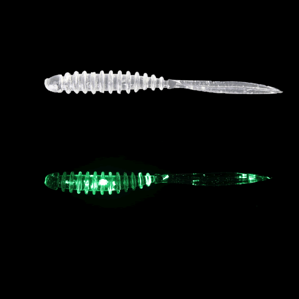 JACKALL PEKERING 2.5" (8 pcs/pack) CLEAR GLOW CRASH