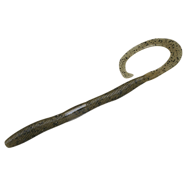 JACKALL FLICK CURLY 3.8 (10 pcs/pack) GREEN PUMPKIN PEPPER freshwater fishing lure