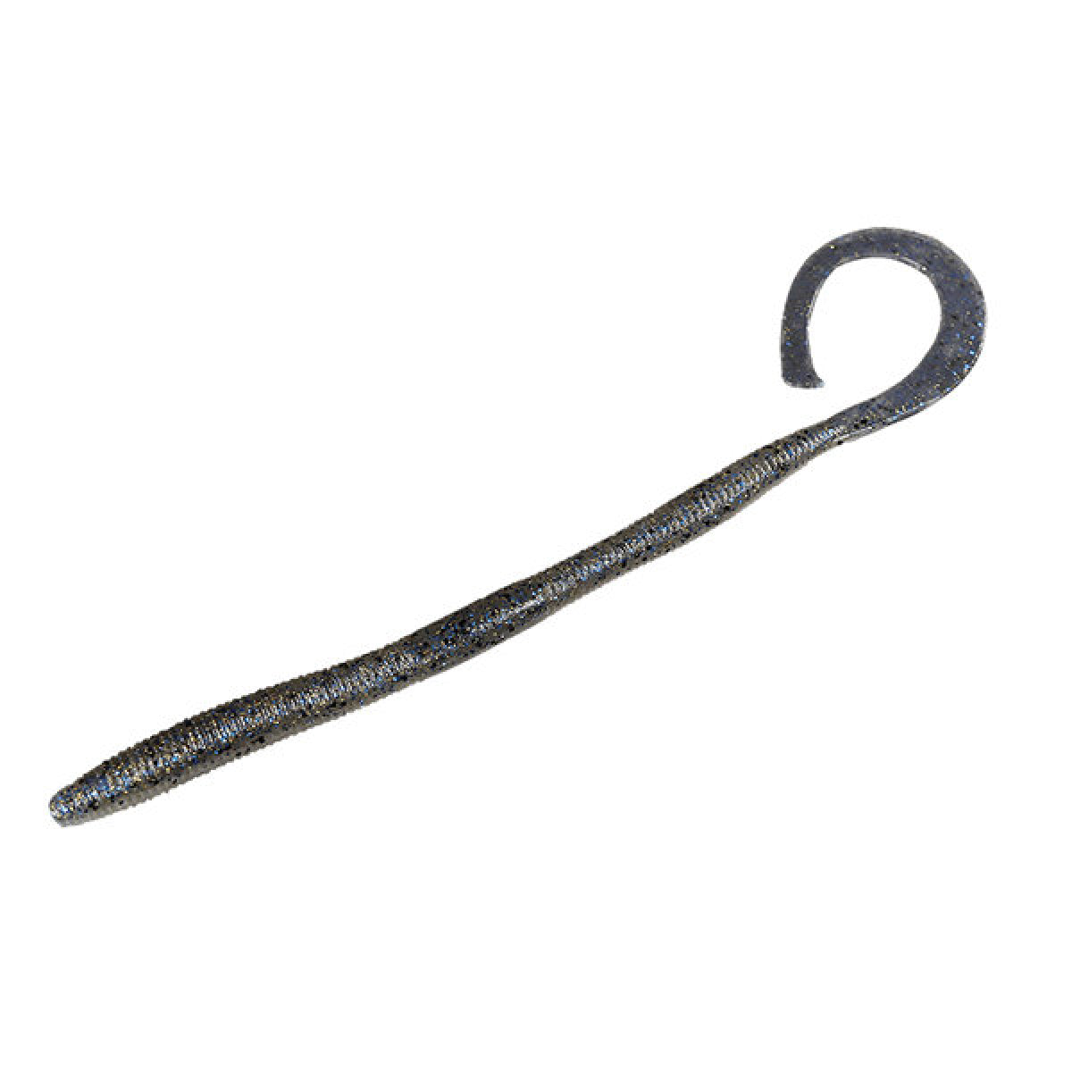 JACKALL FLICK CURLY 4.8" (8 pcs/pack) BLUEGILL / PEARL WHITE