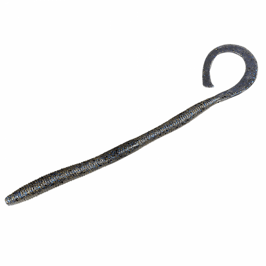 JACKALL FLICK CURLY 7.8" (6 pcs/pack) BLUEGILL / PEARL WHITE