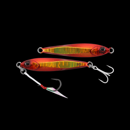 JACKALL BIGBACKER JIG 40g 68mm : 40g Sinking RED GOLD/MAGMA WAVE HL