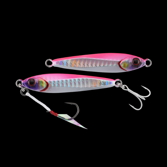 JACKALL BIGBACKER JIG 60g 78mm : 60g Sinking PINK BACK/BORDER HL