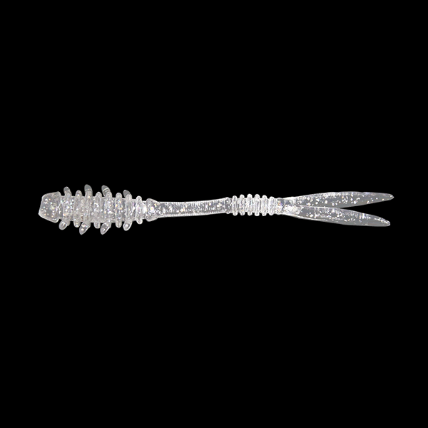 JACKALL AMIAMI MICRO 1" under 25mm (10 pcs/pack) CLEAR HOLO FLAKE saltwater fishing lure