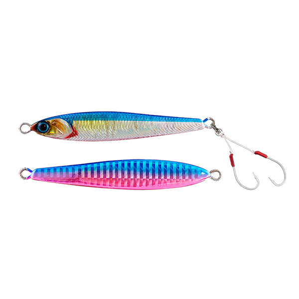 JACKALL SEABASS ANCHOVY METAL 80g 98mm : 80g BLUE PINK