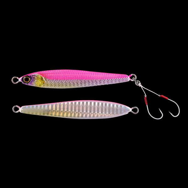 JACKALL SEABASS ANCHOVY METAL 80g 98mm : 80g PINK SILVER