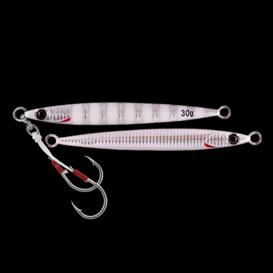 JACKALL BIGBACKER JIG SLIDE STICK 30g 85mm : 30g GLOW STRIPE/BORDER HL