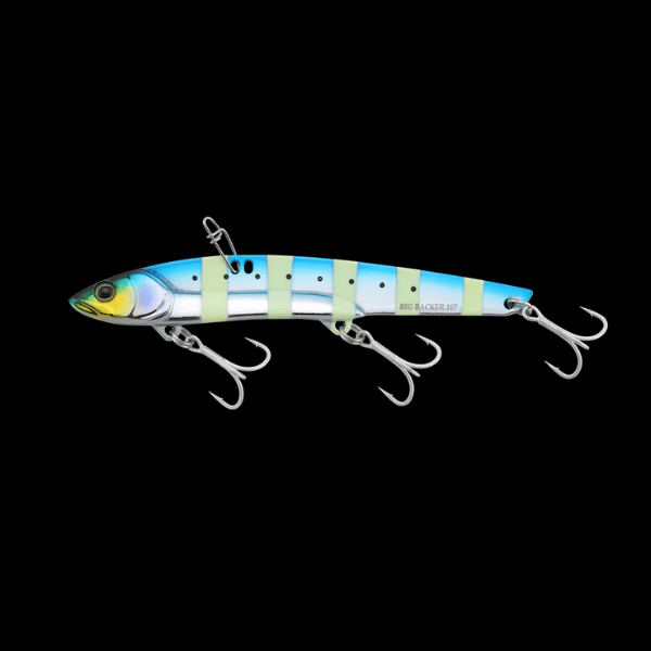 JACKALL BIGBACKER 80 82mm : 25.5g Sinking IWASHI GLOW STRIPE saltwater fishing lure