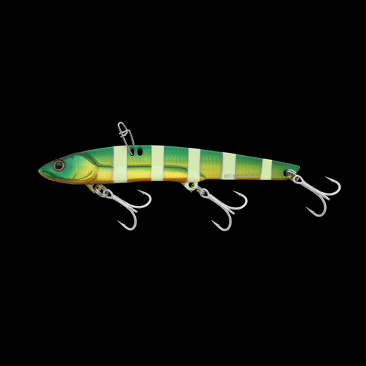 JACKALL BIGBACKER 128 128mm : 44g Sinking GREEN GOLD GLOW STRIPE