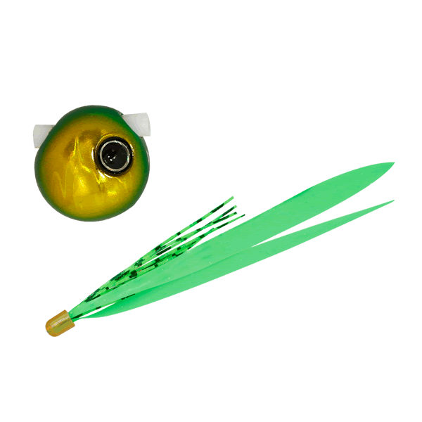 JACKALL NAMARISHIKI BIN-BIN DAMA SLIDE 45g F183 GREEN GOLD/FL GREEN T+