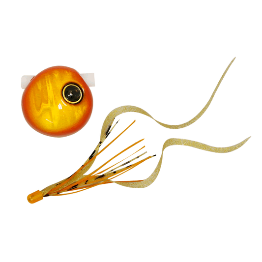 JACKALL NAMARISHIKI BIN-BIN DAMA SLIDE 80g F177 ORANGE GOLD/IKANAGO CURLY T+