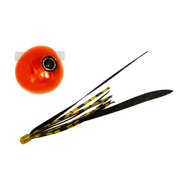 JACKALL NAMARISHIKI BIN-BIN DAMA SLIDE 80g F182 ORANGE ORANGE/MAKKURO RED T+