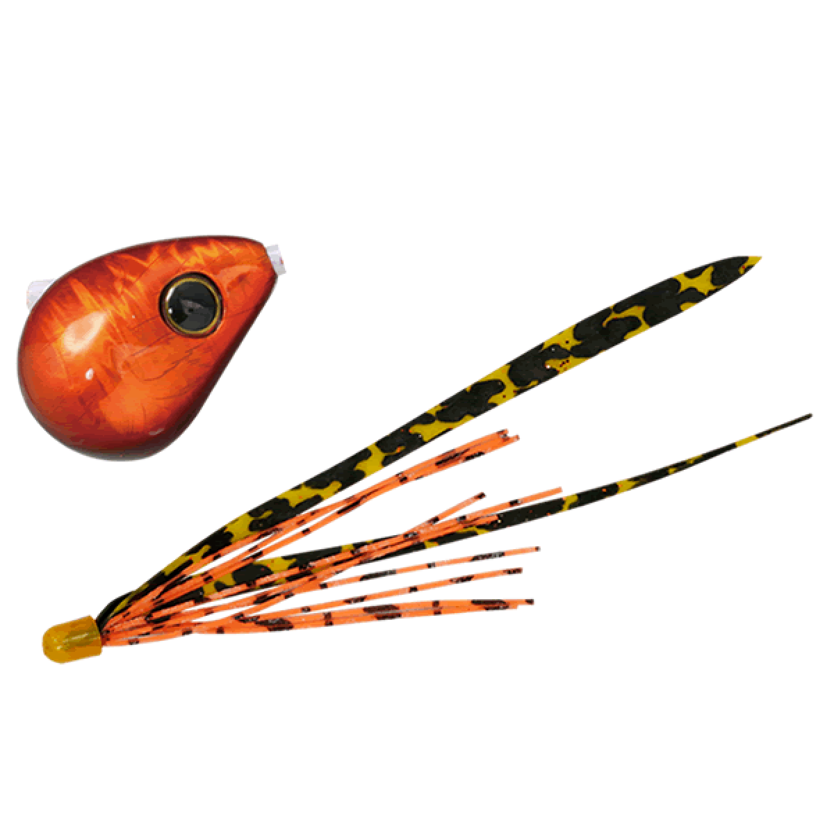 JACKALL BAKURYU NAMARISHIKI BIN-BIN DAMA SLIDE 80g F192 RED ORANGE / SHIMA ORE T