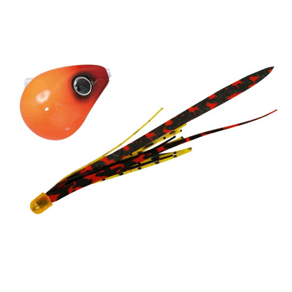 JACKALL BAKURYU NAMARISHIKI BINBINDAMA SLIDE 130g F194 HOT ORANGE / SHIMA RED T+
