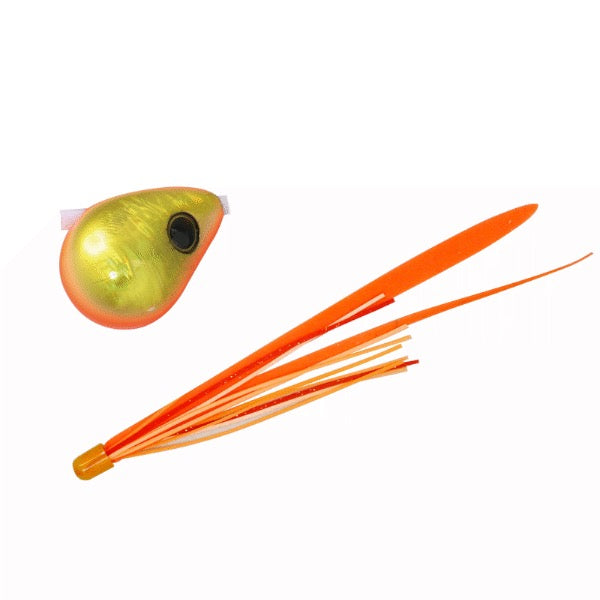 JACKALL BAKURYU NAMARISHIKI BINBINDAMA SLIDE 160g F191 ORANGE GOLD / FLUORESCENT ORANGE T+
