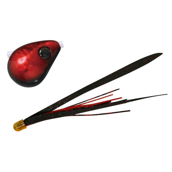 JACKALL BAKURYU NAMARISHIKI BINBINDAMA SLIDE 250g F202 BLACK RED / JET BLACK RED T+
