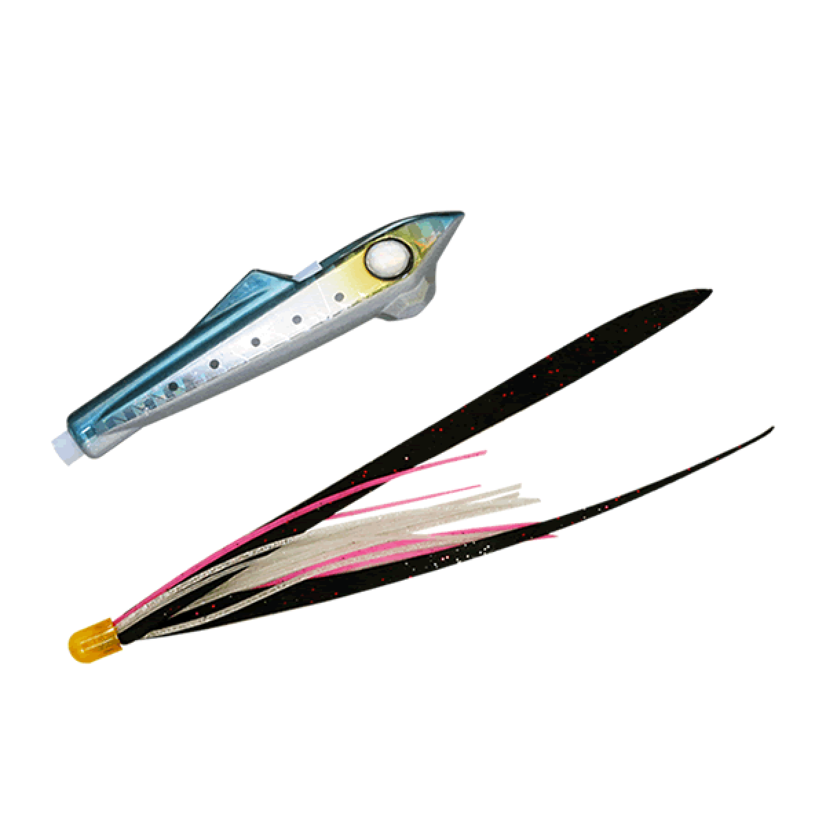 JACKALL BIN-BIN ROCKET 20g F209 GIRAIWASHI / BLACK RED T