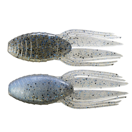 JACKALL RV DRIFT CRAW 4.0" 4.0" (6 pcs/pack) BLUE GILL / PEARL WHITE