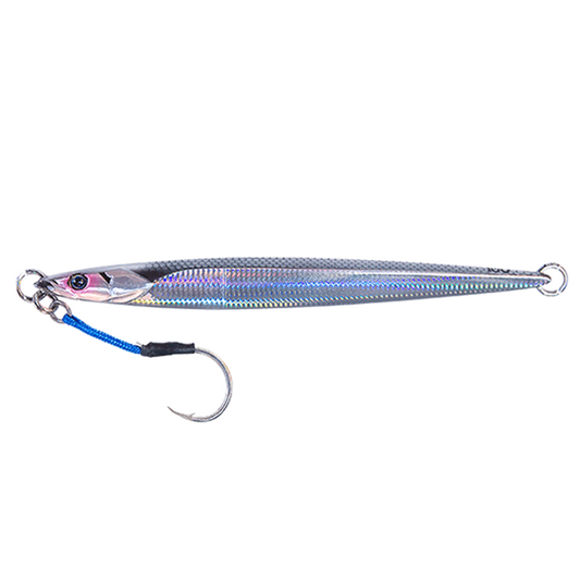 JACKALL BAMBLUZ JIG SEMILONG 100g SLIM BORDER SILVER