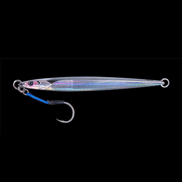 JACKALL BAMBLUZ JIG SEMILONG 180g SLIM BORDER SILVER saltwater fishing lure