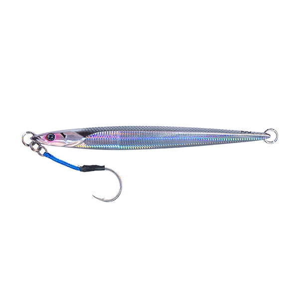 JACKALL BAMBLUZ JIG SEMILONG 250g SLIM BORDER SILVER saltwater fishing lure
