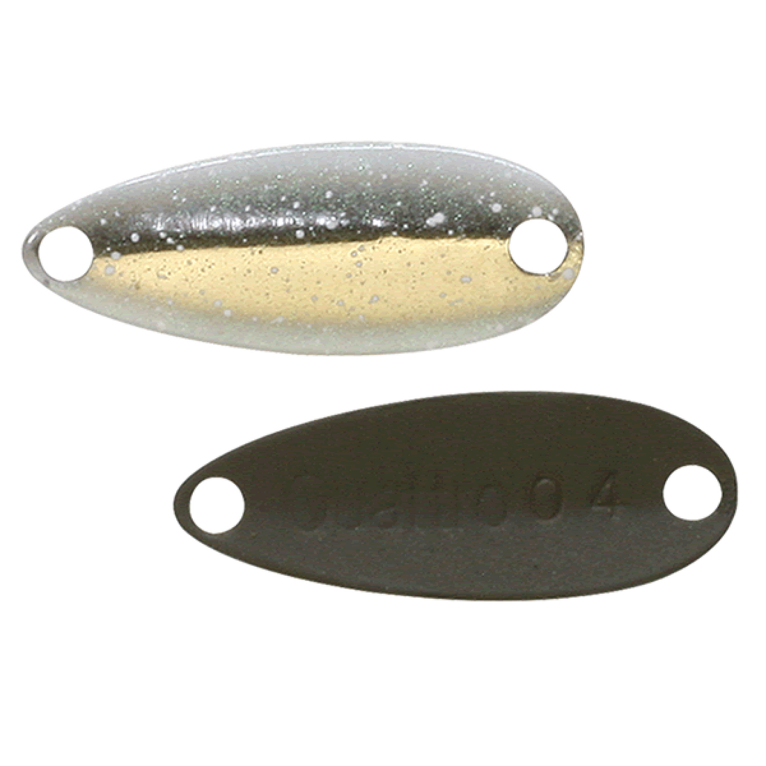 TIMON CHIBI QUATTRO SPOON 0.6g 22mm : 0.4g 180 YAZY SILVER WHITE UV freshwater fishing lure