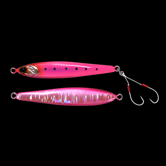 JACKALL SEABASS ANCHOVY METAL 80g 98mm : 80g IMPACT PINK